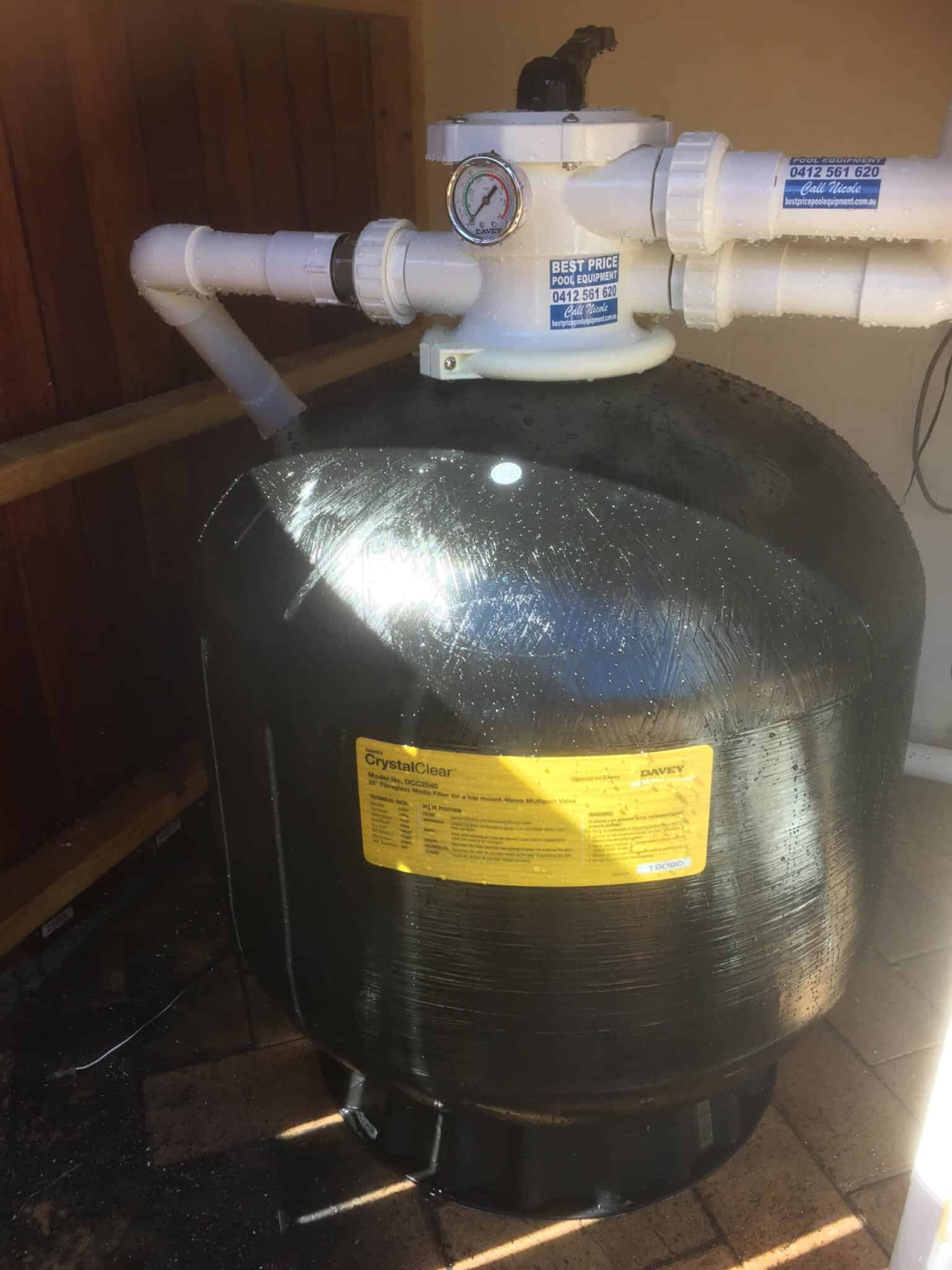 Installed Swimming Pool Sand Filter - Best Price Pool Equipment