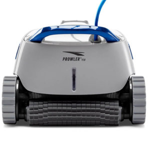 Gray Pentair Prowler 920 robotic pool cleaner against a white background.