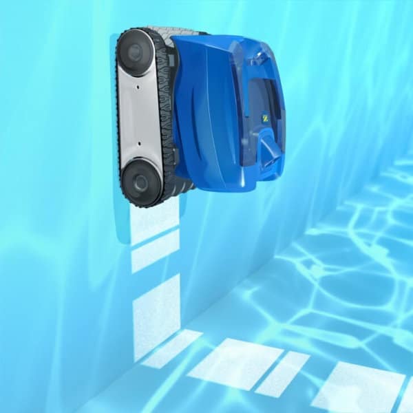 Zodiac robotic pool cleaner wall climb.