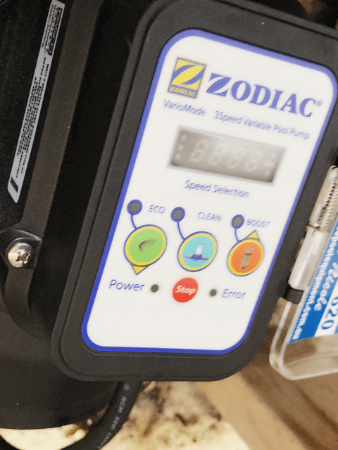 Zodiac energy saving E3 pool pump installation.