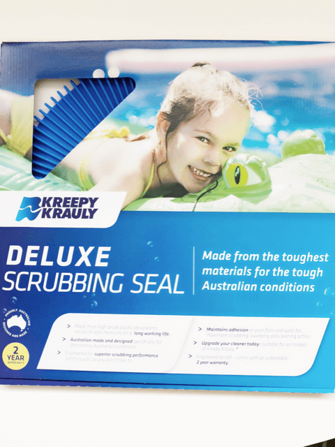 Deluxe scrubbing seal pleated seal in packaging.