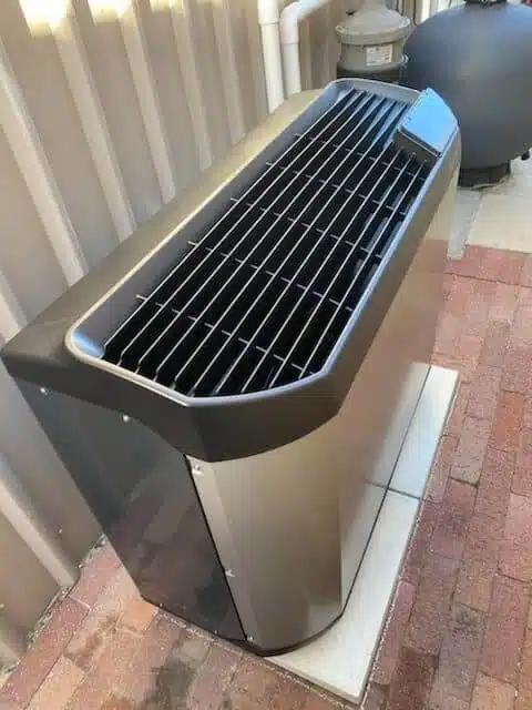 Zodiac Z400IQ heat pump installation right side view