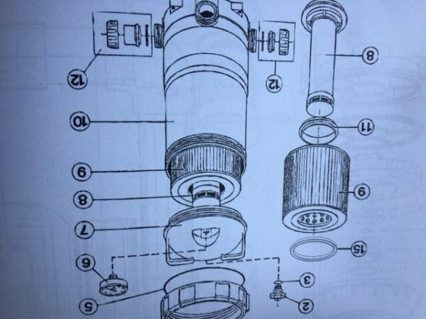 Coupling Set for Davey Crystal Clear Cartridge Filter - Image 2