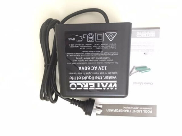 LED Transformer for NEW Waterco Mark 5 Light - runs 2 lights