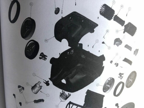 Zodiac Robotic V3 Rear Grey Wheel R0636100 - Image 5