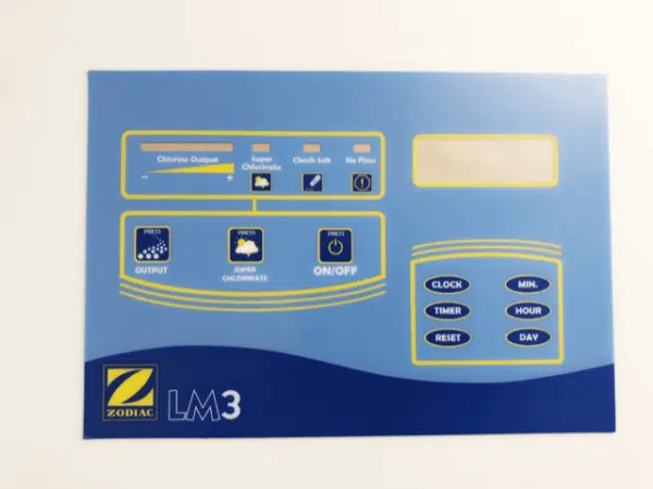Zodiac LM3 Control Label R0769000 - Image 2