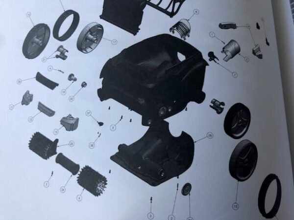 Zodiac Front Wheel With Tyre for V3 & VX40 - Image 3