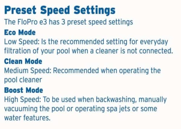 Zodiac Flo Pro E3 Variable Speed Energy Saving Pump - Image 3