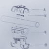 Zodiac EI Parts Set - EI Top Clamp, EI Pipe Adaptor, EI Gasket, EI Bottom Clamp - Image 3